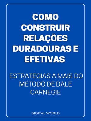 cover image of Como Construir Relações DURADOURAS e EFETIVAS